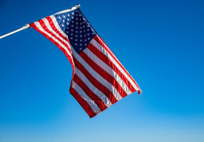 USA, americká vlajka