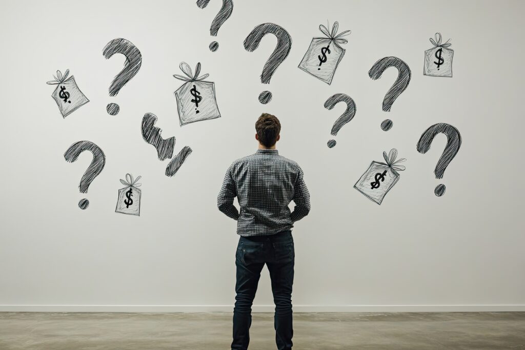 Financial uncertainty and decision-making A person confronts many financial questions - ForexMag.cz ekonomická nejistota