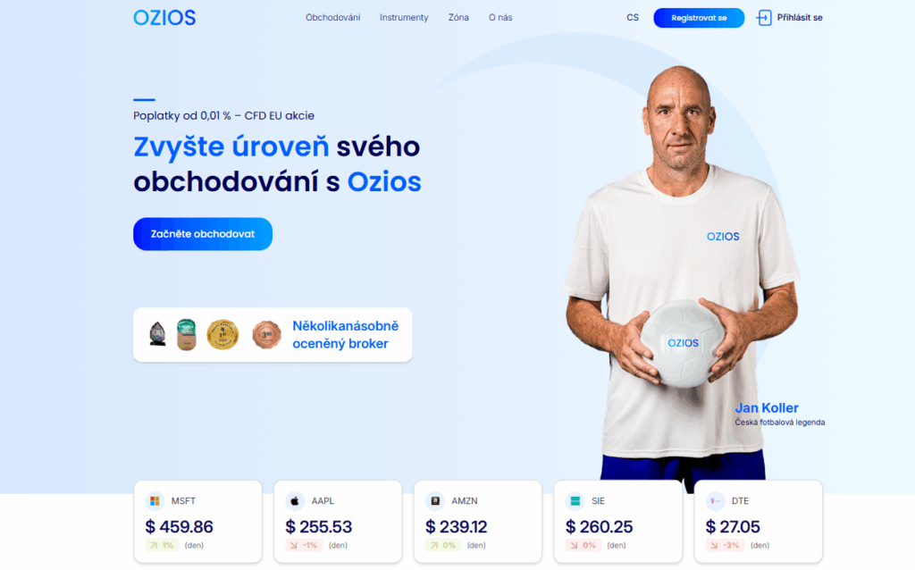 image - ForexMag.cz Ozios recenze: úvod, screenshot z webu