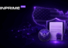 Finprime.pro zaznamenává další milník v globální expanzi: MSB licence v USA od regulátora FinCEN. Logo Finprime.pro a americká mapa symbolizující získání licence MSB od regulátora FinCEN pro působení na trhu v USA.