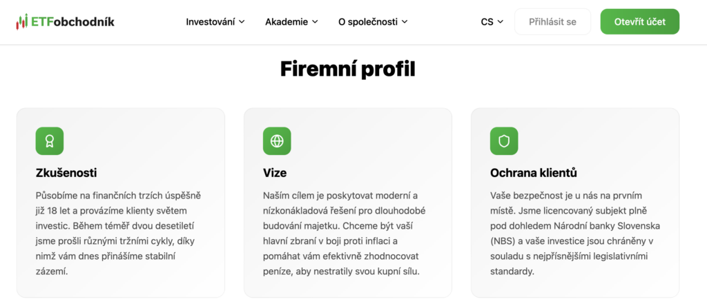 Firemní profil