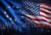 USA vs. Evropské dividendové akcie: Jak vybudovat stabilní dividendové portfolio s vysokým výnosem? USA vs. Evropa. Zdroj: Adobe Stock (Generováno AI)