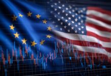 USA vs. Evropské dividendové akcie: Jak vybudovat stabilní dividendové portfolio s vysokým výnosem? USA vs. Evropa. Zdroj: Adobe Stock (Generováno AI)